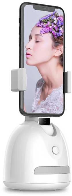 Fusion Accessories Topt Telefono laikiklis su 360° veido sekimu P2S baltos spalvos