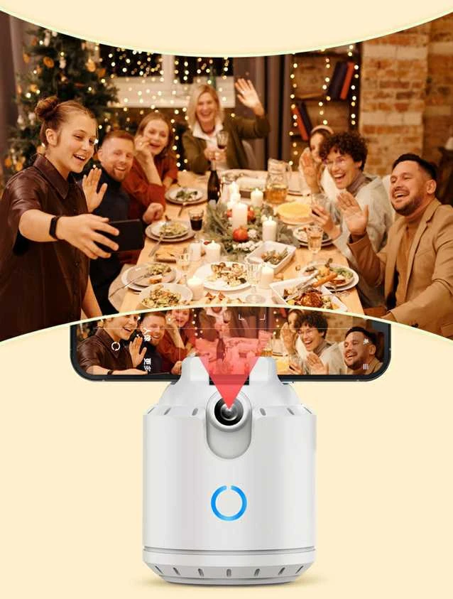 Fusion Accessories Topt Telefono laikiklis su 360° veido sekimu P3 baltos spalvos