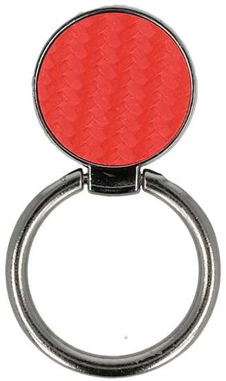 iLike Topt Ring laikiklis CARBON – raudonos spalvos