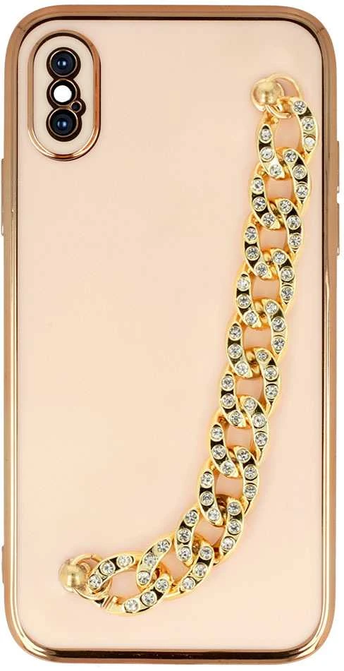 Fusion Accessories Topt Trend dėklas skirtas Apple iPhone X/XS design 4 light rožinės spalvos