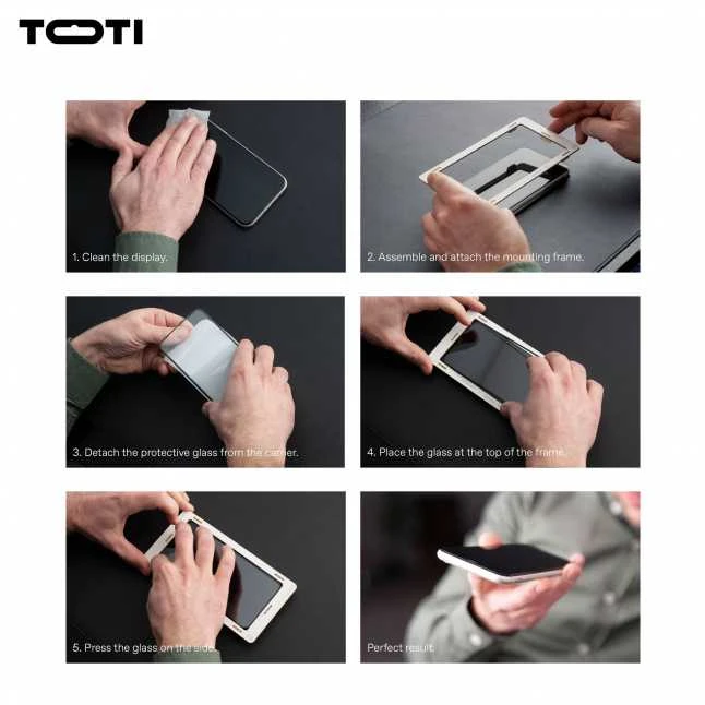 Toti Premium PREMIUM TEMPERED glass 3D screen protector full cover for Samsung Galaxy S24+/S25+