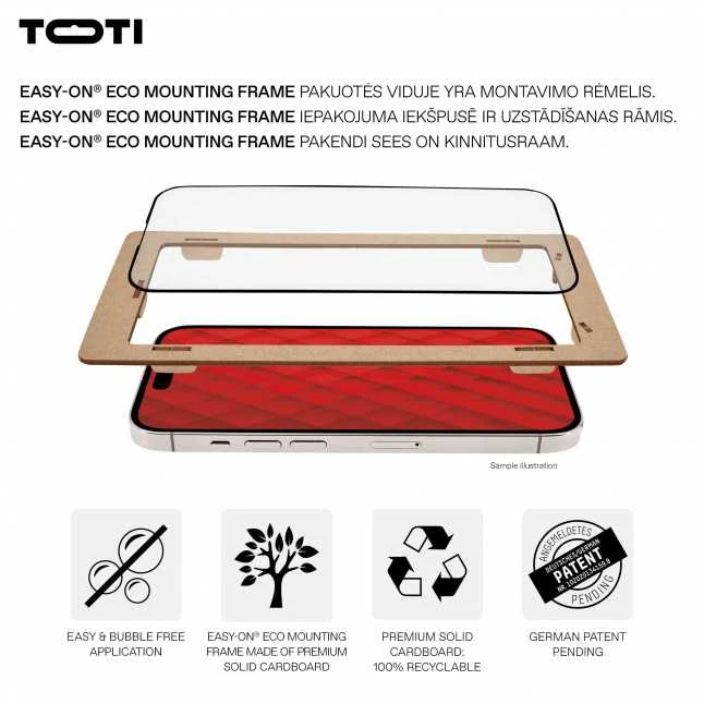 Toti Premium PREMIUM TEMPERED glass 3D screen protector full cover for Samsung Galaxy S24/S25