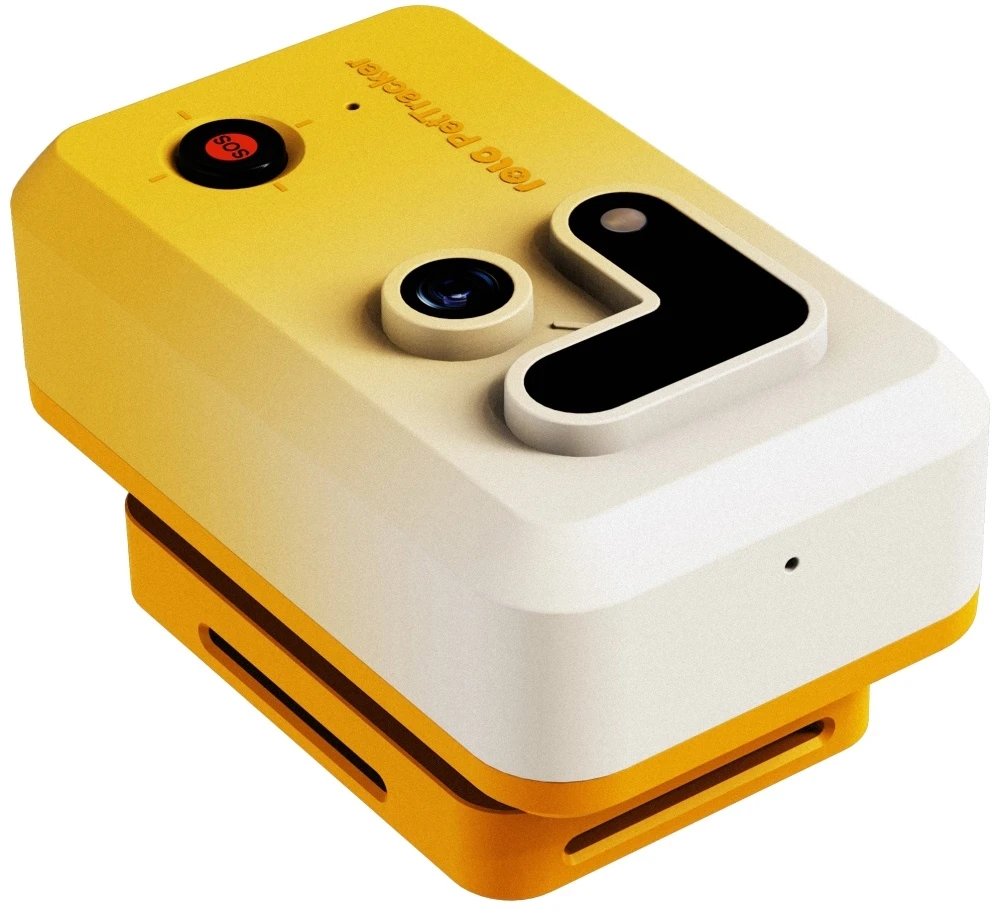GPS sekimo pakabukas naminiams gyvūnams Enabot ROLA PetTracker, Geltonas, SIM pridėta