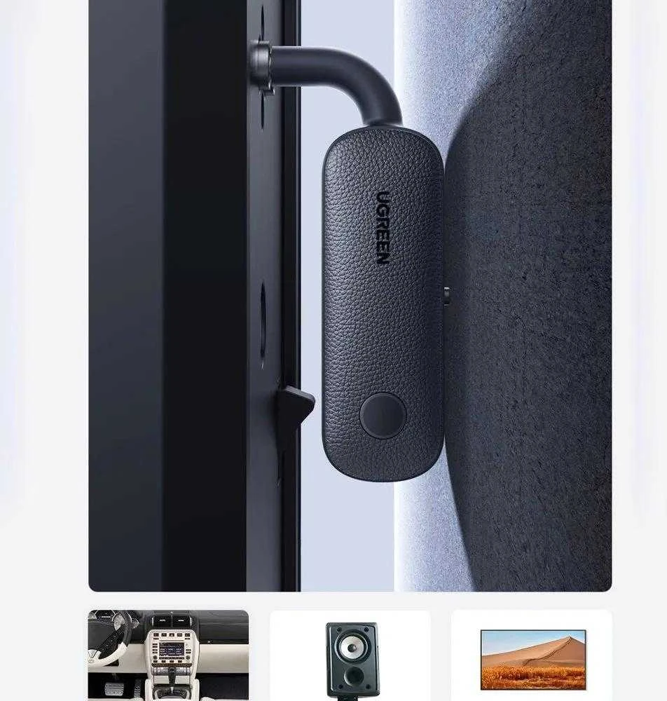 Siųstuvas / imtuvas AUX UGREEN CM403, Bluetooth 5.0 (juodas)