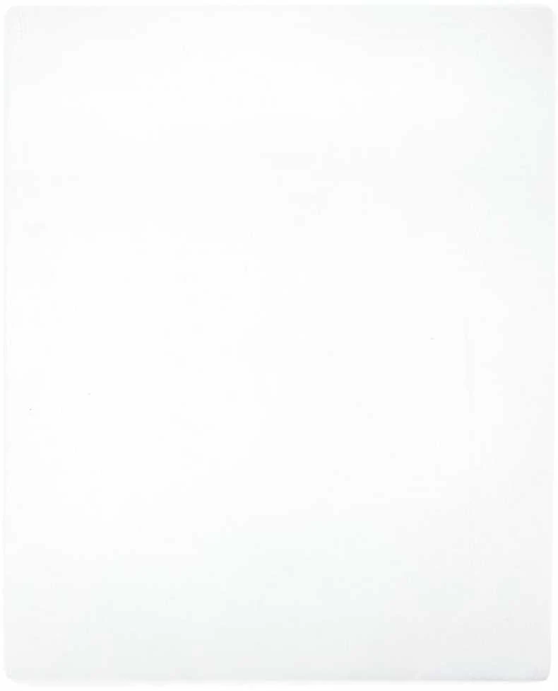 Trikotažinė paklodė su guma, balta, 100x200cm, medvilnė