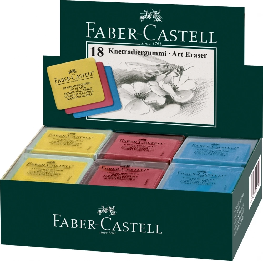 Trintukas Faber-Castell Art, minkštas, įvairių spalvų