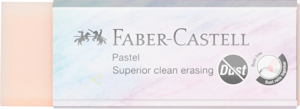 Trintukas Faber-Castell, be dulkių, pastelinių spalvų