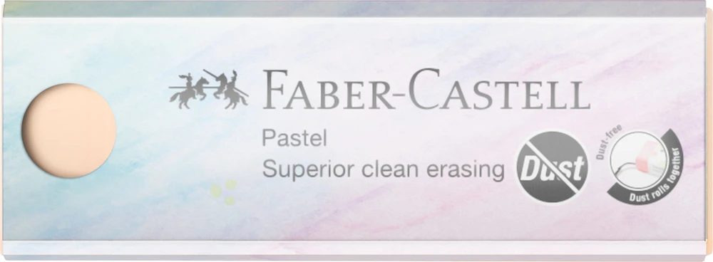 Trintukas Faber-Castell, be dulkių, pastelinių spalvų