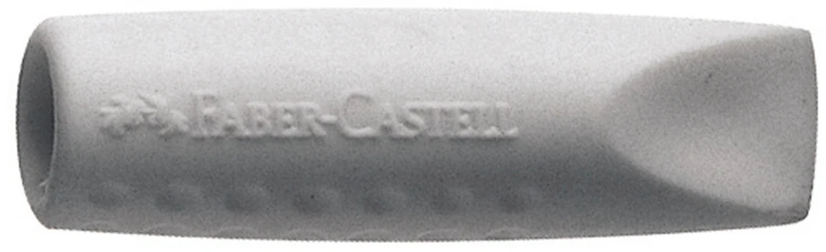 Trintukas kamštelis pieštukui Faber-Castell Grip 2001, pilkos spalvos, 2 vnt.