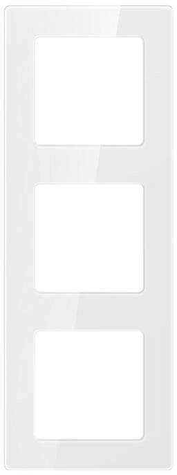 Trigubo rėmo lizdas Avatto N-TS10-Frame-W3 (baltas)