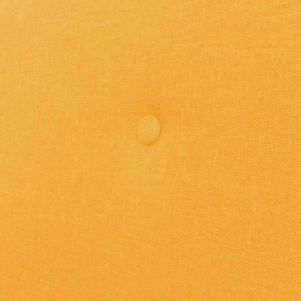 Trivietė sofa, geltonos spalvos, audinys