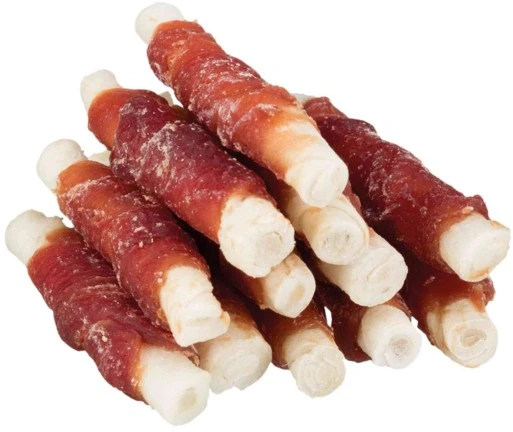 TRIXIE Denta Fun skanėstai šunims, kramtomi antienos suktinukai 80 g