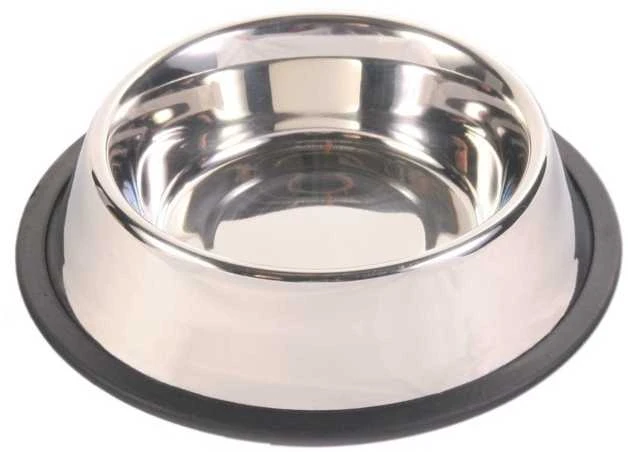 Trixie Dubenėlis metalinis 1.8l 20cm su guma