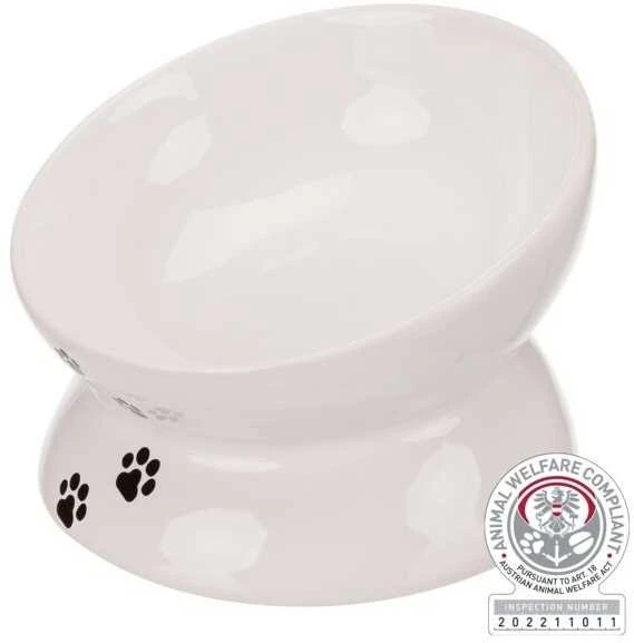 Trixie Keraminis kačių dubenėlis, 0,25 l / 13 cm, baltas