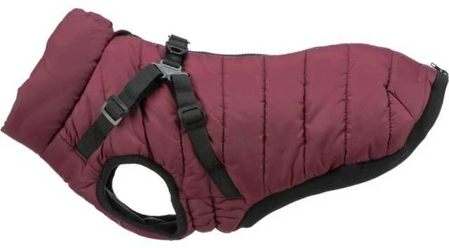 Trixie Pirou žieminė striukė su petnešom, S: 40 cm, t.raudona