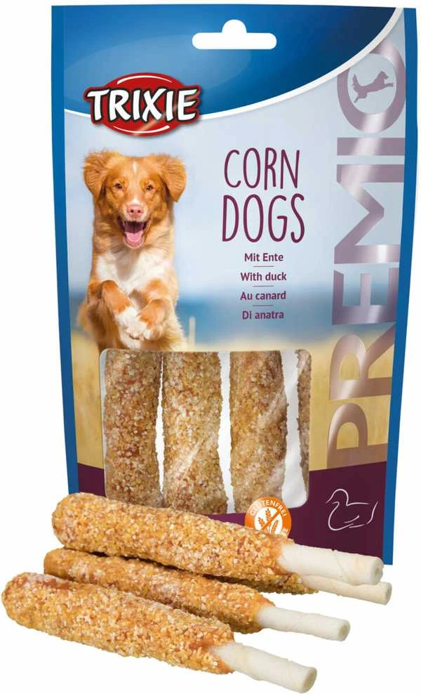 Trixie PREMIO skanėstai šunims Corn Dogs, antiena, 4x100 g