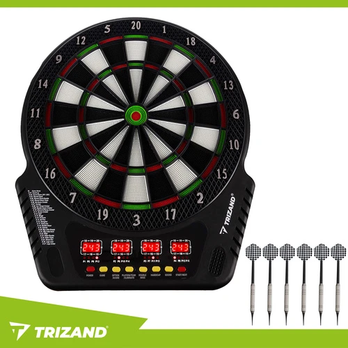Elektroninė smiginio lenta Trizand su 4 LED ekranais ir 27 žaidimais