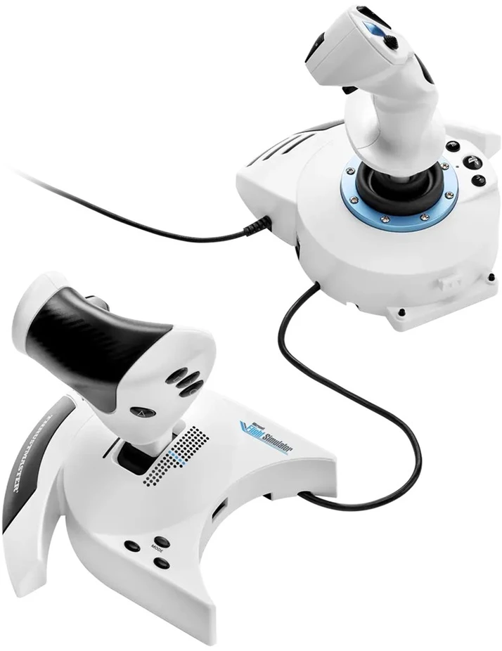 TRM Thrustmaster T.Flight Hotas 5 Microsoft Flight Simulator Edition Balta USB Skraidymo simuliatorius Skaitmeninis PC, PlayStation 5, PlayStation 4
