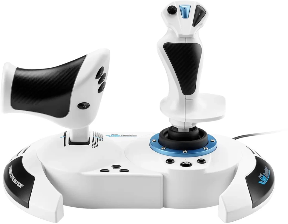 TRM Thrustmaster T.Flight Hotas 5 Microsoft Flight Simulator Edition Balta USB Skraidymo simuliatorius Skaitmeninis PC, PlayStation 5, PlayStation 4