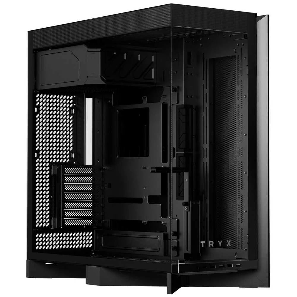 TRYX LUCA L70 Midi-Tower, Tempered Glass, ARGB – juodos spalvos