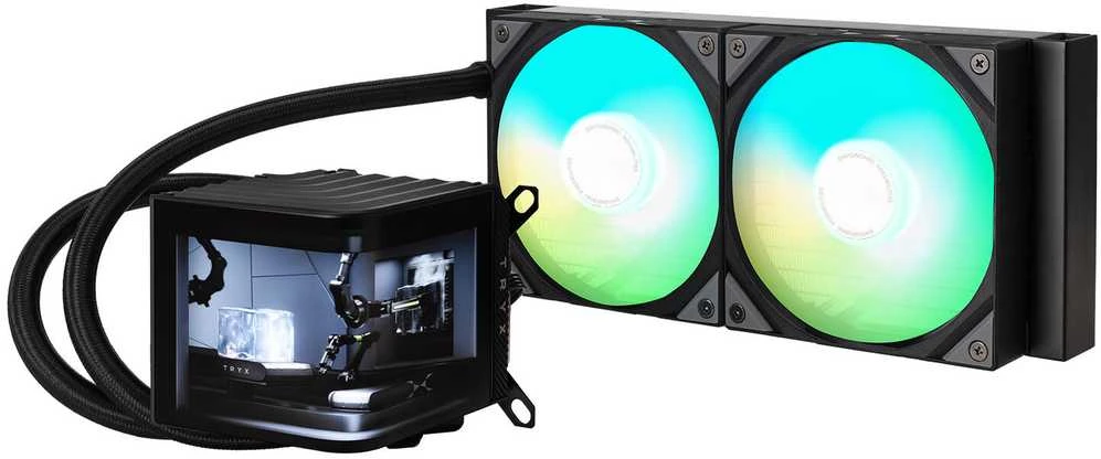 TRYX PANORAMA ARGB 240 All-in-One Liquid Cooling, 3D-AMOLED Ekranas – 240mm, juodos spalvos