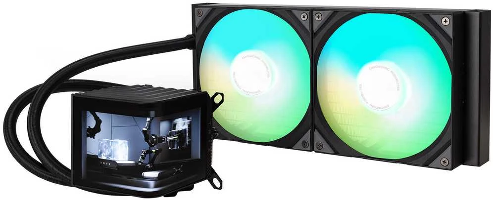 TRYX PANORAMA ARGB 280 „viskas viename“ skysčio aušinimas, 3D-AMOLED ekranas – 280 mm, juodas TRYX PANORAMA ARGB 280 „viskas viename“ skysčio aušinimas, 3D-AMOLED ekranas – 280 mm, juodas