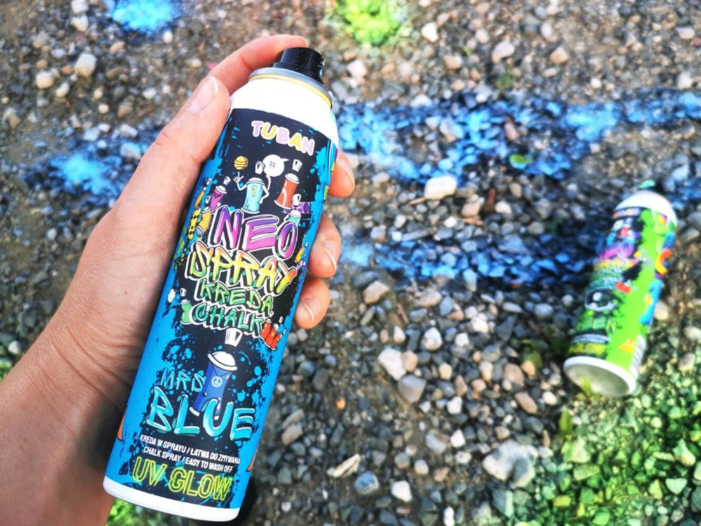 Tuban Neo purškiami kreidiniai dažai - Geltona - 150 ml ( TU3546 )