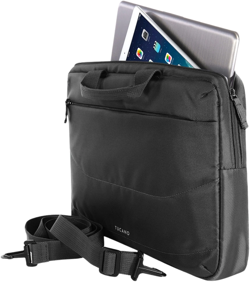 Tucano Borsa Idea set: 13.3″/14″ krepšys kompiuteriui + pelė juodos spalvos