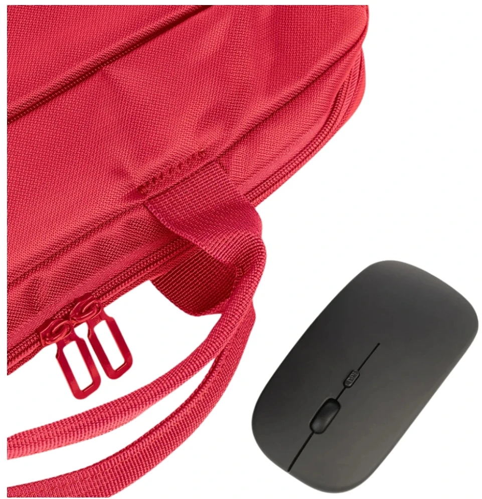 Tucano Borsa Idea set: 15.6″ krepšys kompiuteriui + pelė red