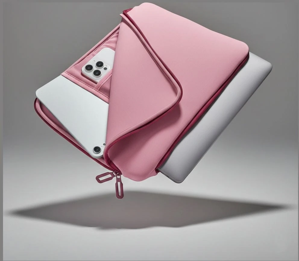 Tucano Colore Sleeve krepšys kompiuteriui 17“/18” for 17“/18” laptops pink