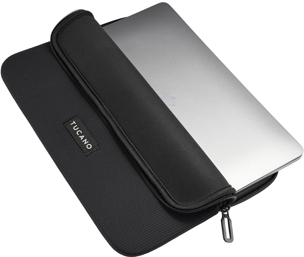 Tucano Colore2 do macbook Air 13” Pro 13" laptop 12” juoda