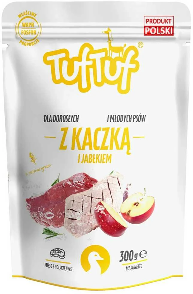 TufTuf Šunų Maistas - TUF TUF Antiena su Obuoliu Drėgnas Maistas 300g Be Glitimo