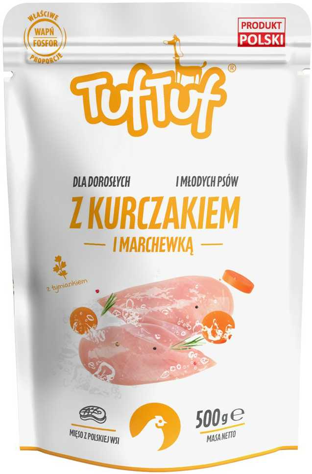 TufTuf Šunų Maistas - TUF TUF Malta Vištiena su Morkomis Drėgnas Maistas 500g