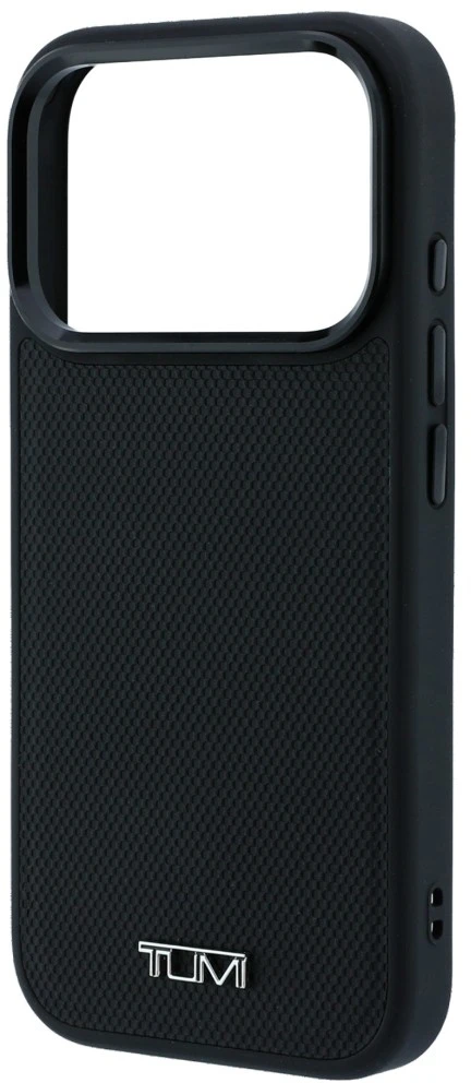 Tumi odinis „Ballistic Pattern“ MagSafe dėklas, skirtas iPhone 18 Pro / 17 Pro, juodas