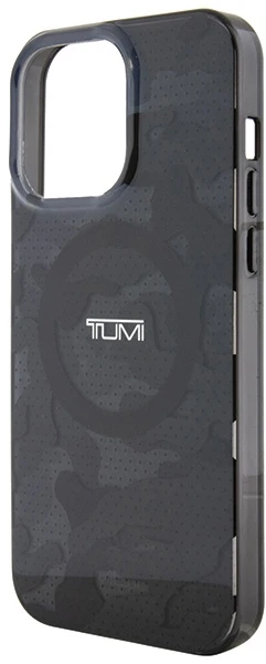 Tumi TUHMP15LDLCAG iPhone 15 Pro 6.1″ pilkos spalvos kietas dėklas with Camo Print and MagSafe
