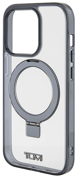 „Tumi TUHMP15XSSFC“ baltos spalvos kietas dėklas „Apple iPhone 15 Pro Max 6.7“ su permatomu žiediniu stovu ir „MagSafe“