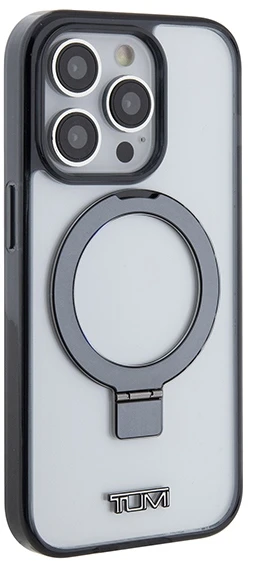 „Tumi TUHMP15XSSFC“ baltos spalvos kietas dėklas „Apple iPhone 15 Pro Max 6.7“ su permatomu žiediniu stovu ir „MagSafe“