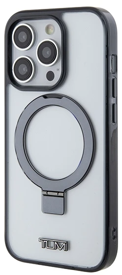 „Tumi TUHMP15XSSFC“ baltos spalvos kietas dėklas „Apple iPhone 15 Pro Max 6.7“ su permatomu žiediniu stovu ir „MagSafe“