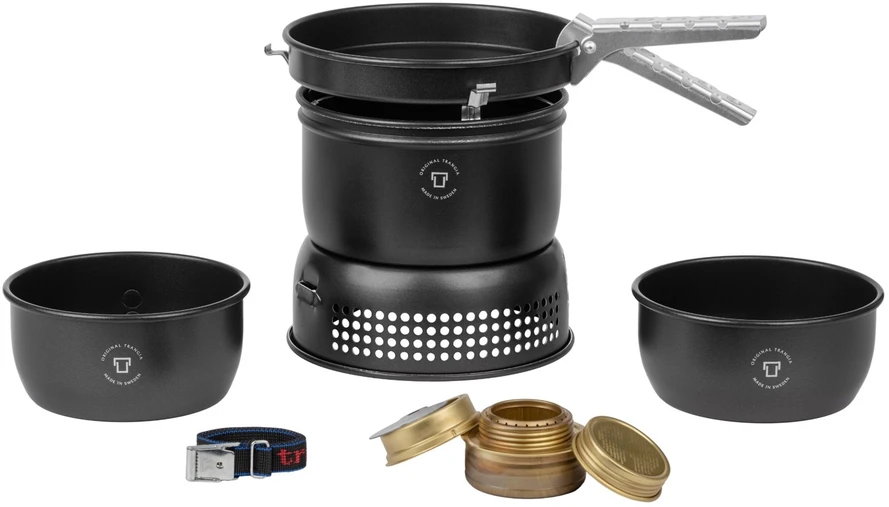 Kempingo komplektas su spiritine virykle Trangia Stove 37-5 UL/BL, juodas
