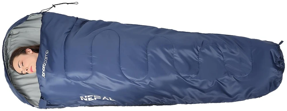 TURISTINIS MIEGMAIŠIS NEPAL SU KOMPRESIJA 210X80X50CM TAMSIAI MĖLYNAS ENERO CAMP 1045658
