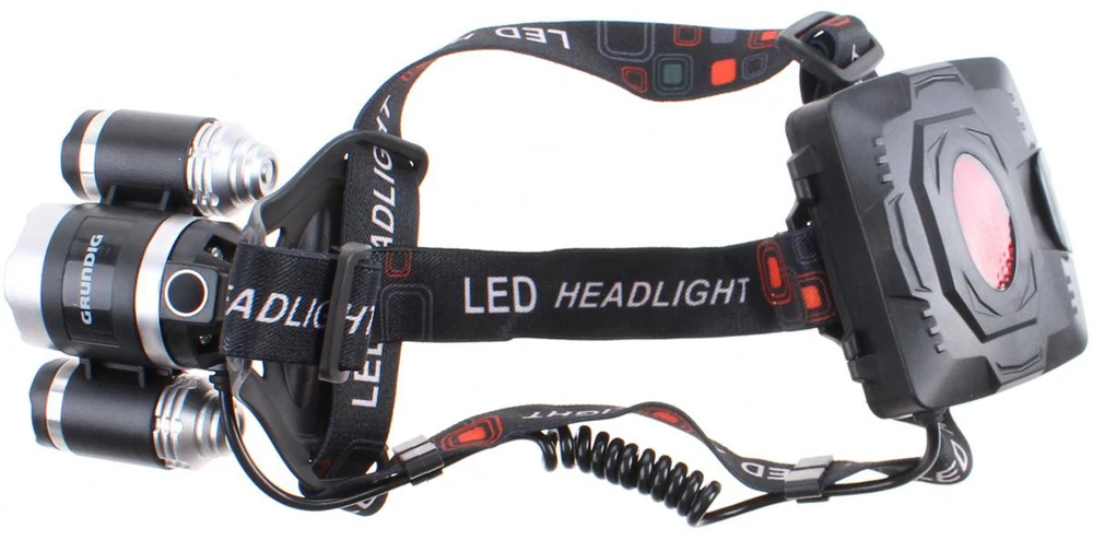 TURISTINIS PROŽEKTORIUS ANT GALVOS DELUXE 1 LED IR 2 COB GRUNDIG 140223