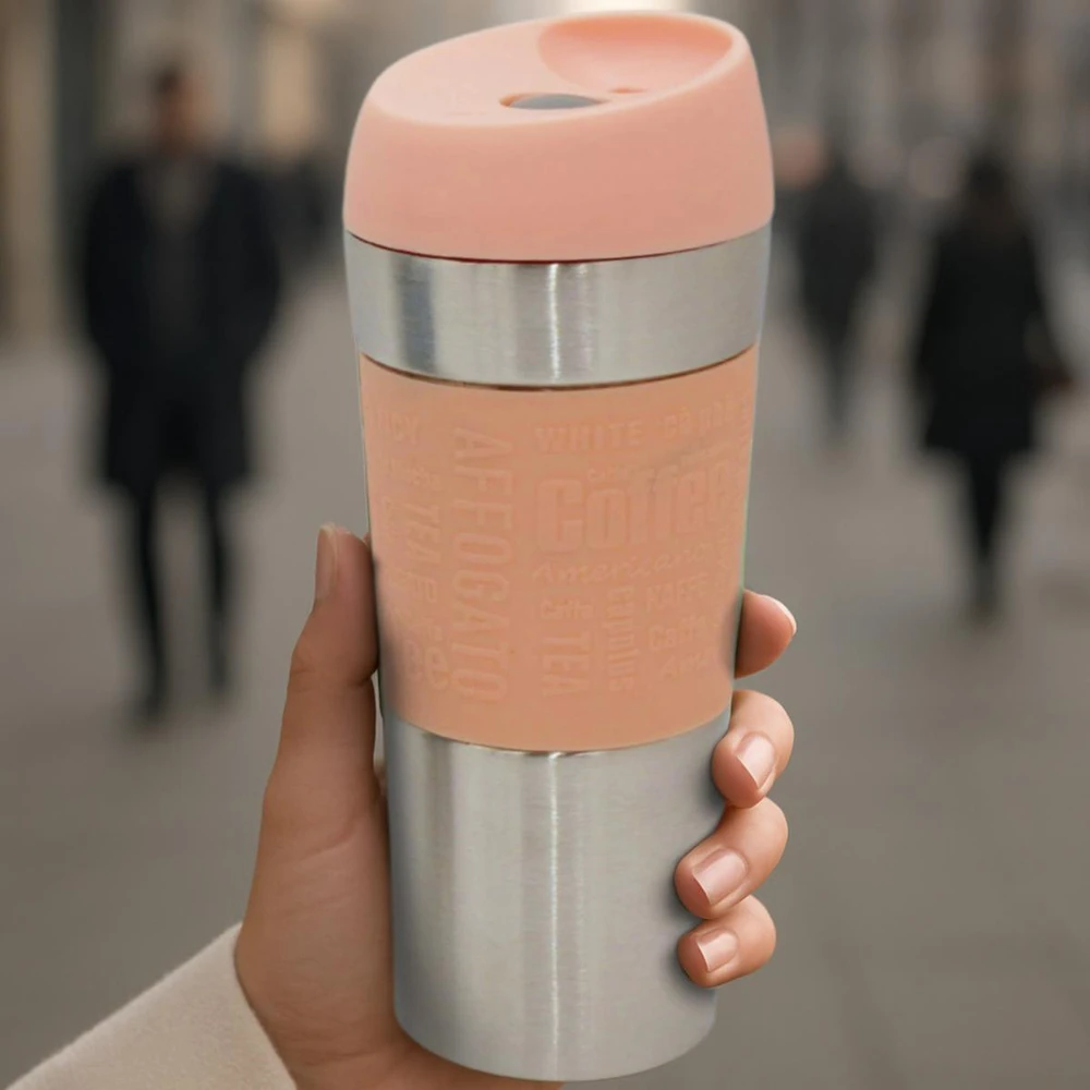 Excellent Houseware termopuodelis puikus virtuvės 350 ml rožinis