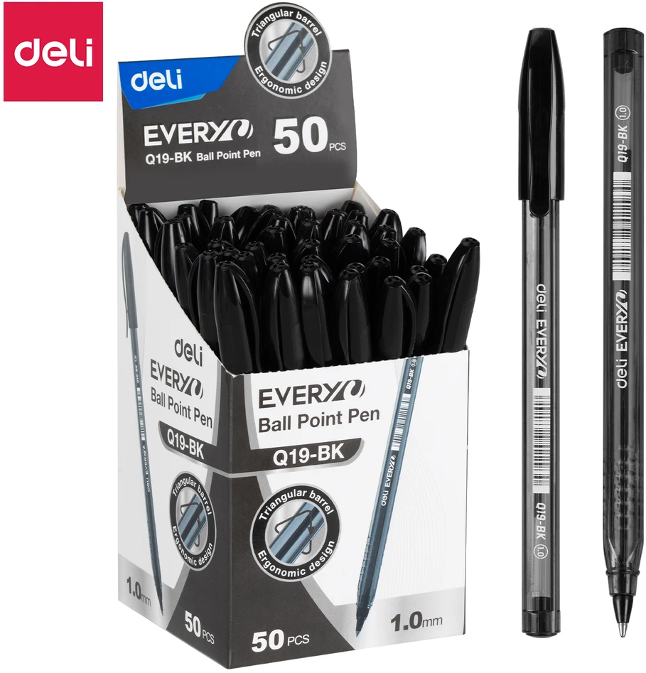 Tušinukas DELI Q19,1,0 mm, juodos spalvos