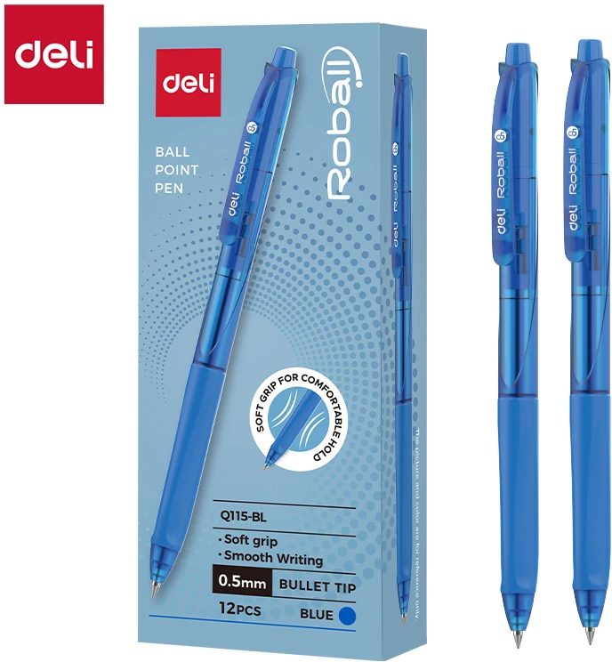 Tušinukas Deli Roball, 0.5mm mėlynos spalvos