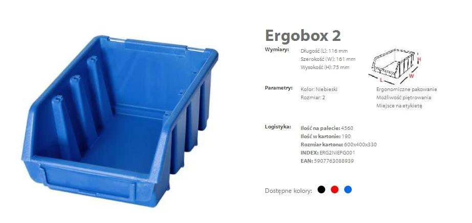 TV staliukas PATROL ERGOBOX 2 Mėlynas, 116 x 161 x 75mm