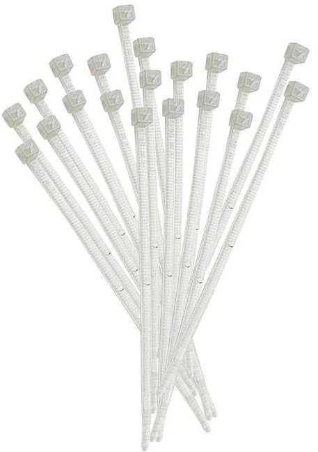 Tvirtinimo dirželis Elematic, 3,5 x 290 mm, baltas