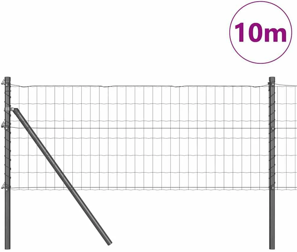 Euro tvoros žemės tvirtinimas 10 x 0,8 m PVC dengtas plienas
