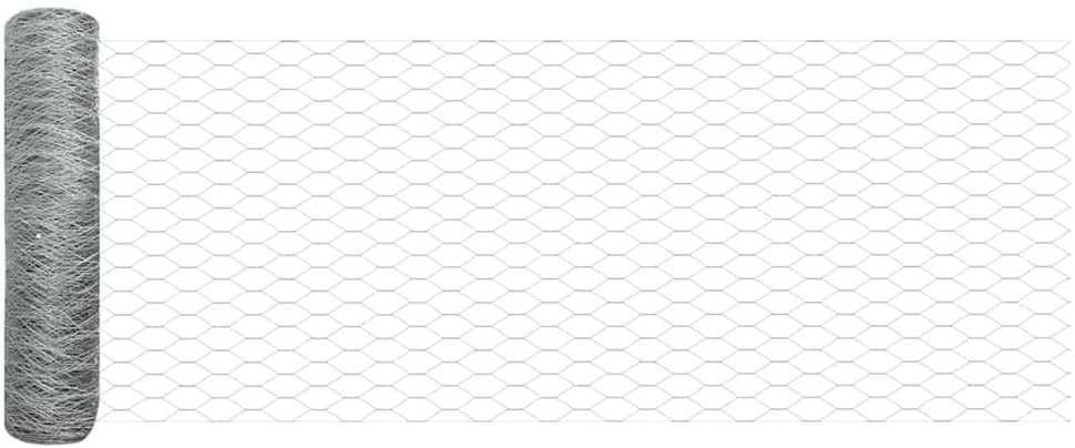 Hexagonal Fence with Post 25 x 0,4 m Galvanizuotas plienas