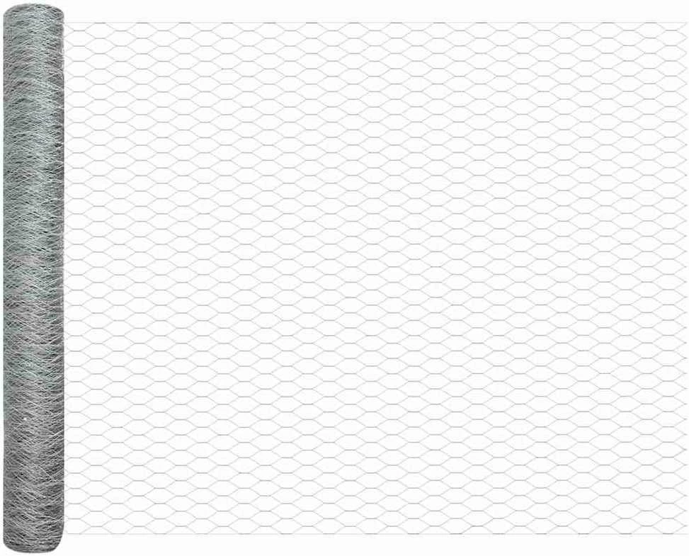 Hexagonal Fence with Post 10 x 1,4 m Galvanizuotas plienas