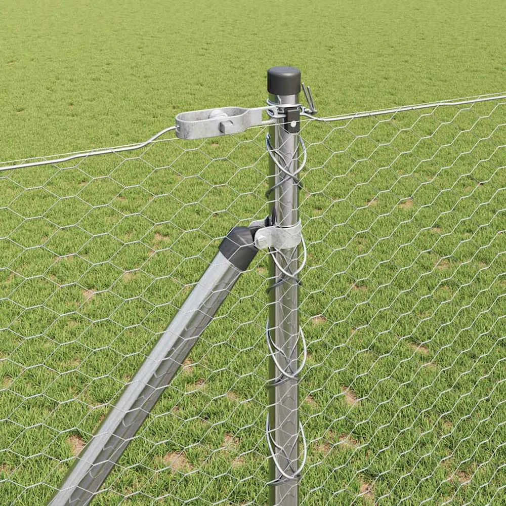 Hexagonal Fence with Post 10 x 1,4 m Galvanizuotas plienas